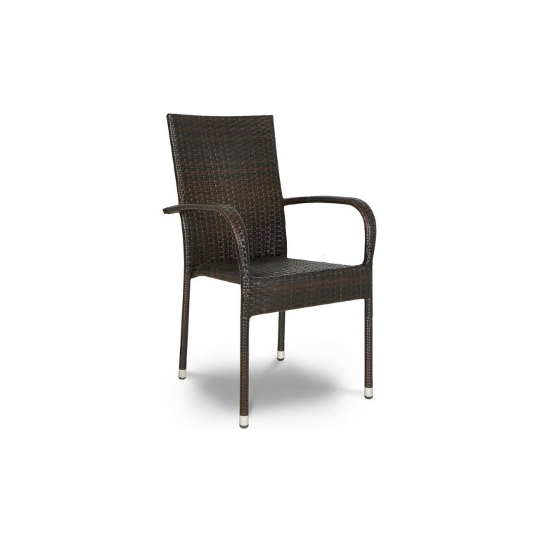 Steel Rattan Armrest Chair