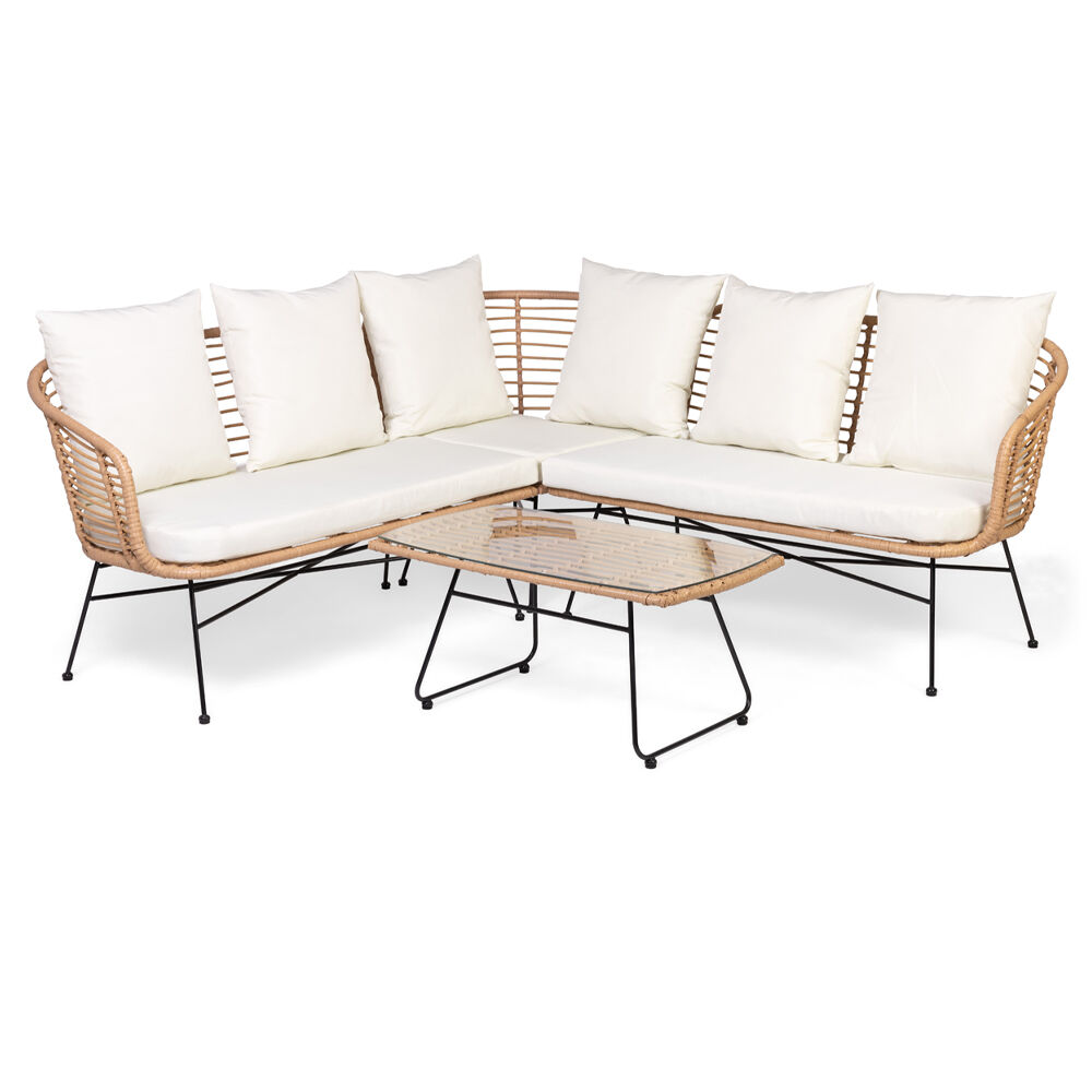 Rattan Corner Sofa Set