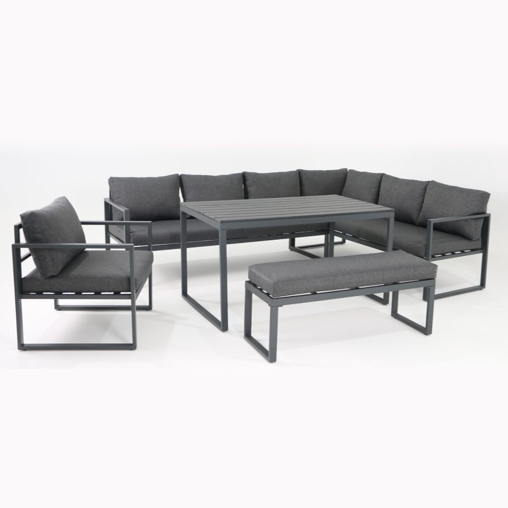 Steel Corner Sofa Set